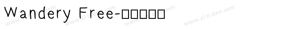 Wandery Free字体转换